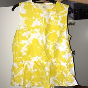 Gap Sleeveless cotton peplum tank top.